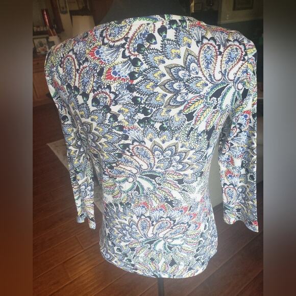 TALBOT'S XS long sleeve purple and white - Picture 2 of 5